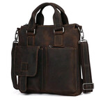 033 Tote Leather Bag // Dark Brown