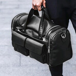 034 Bowling Leather Bag // Black