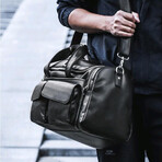 034 Bowling Leather Bag // Black