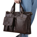 019 Tote Leather Bag // Brown