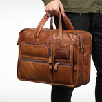 004 Messenger Leather Bag // Tan