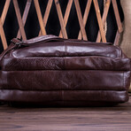 002 Messenger Leather Bag // Brown