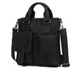 032 Tote Leather Bag // Black