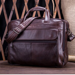 002 Messenger Leather Bag // Brown