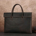 023 Tote Leather Bag // Black