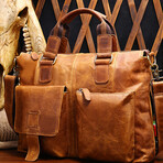 009 Tote Leather Bag // Tan