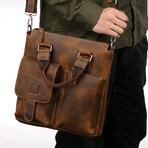 031 Tote Leather Bag // Tan Brown