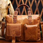 009 Tote Leather Bag // Tan