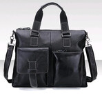 025 Tote Leather Bag // Black