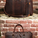 028 Tote Leather Bag // Brown