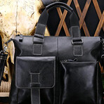 025 Tote Leather Bag // Black