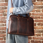 028 Tote Leather Bag // Brown