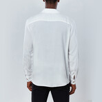 Solid Button Up Shirt // Off-White (L)