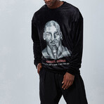 Jordan Velvet Sweatshirt // Black (S)