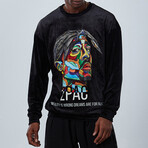 2Pac Velvet Sweatshirt // Black (XL)