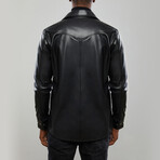 Leather Western Overshirt // Black (XL)