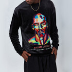 Jordan Velvet Sweatshirt // Black + Multicolor (XL)