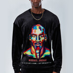 Jordan Velvet Sweatshirt // Black + Multicolor (XL)