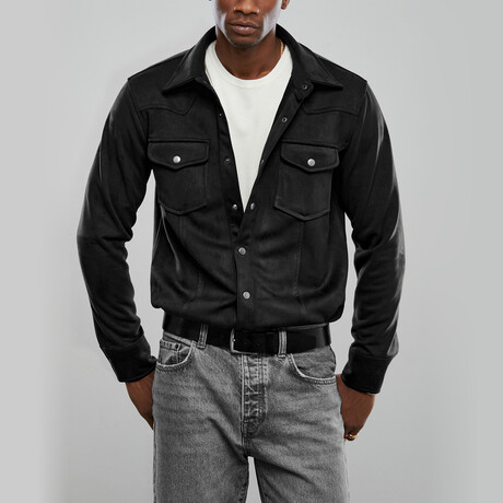 Western Overshirt // Black (S)