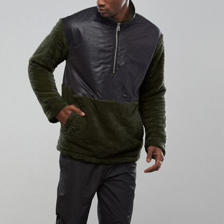 Punch Pocket Jacket // Green + Black (S)