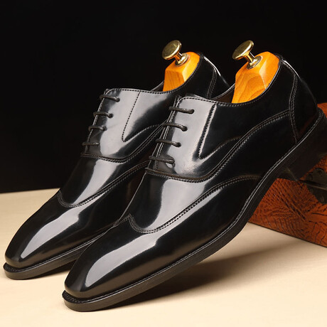 Oxford Men Dress Shoes // Shiny Black (Euro: 37)