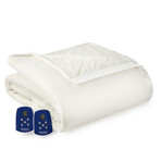 Ultra Velvet Microflannel Electric Blankets // Vanilla (Full // 72x90)