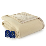 Ultra Velvet Microflannel Electric Blankets // Camel (Full // 72x90)