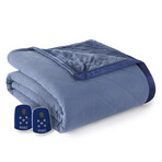 Ultra Velvet Microflannel Electric Blankets // Indigo (Full // 72x90)