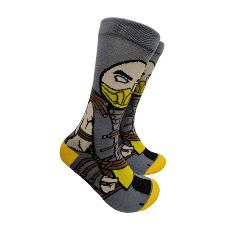 Mortal Combant // Scorpion // Cartoon Socks