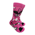 Power Rangers // Pink Power Ranger // Cartoon Socks