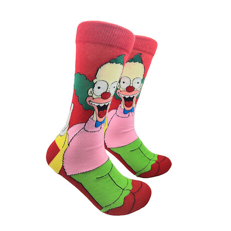 The Simpsons // Krusty the Clown // Cartoon Socks