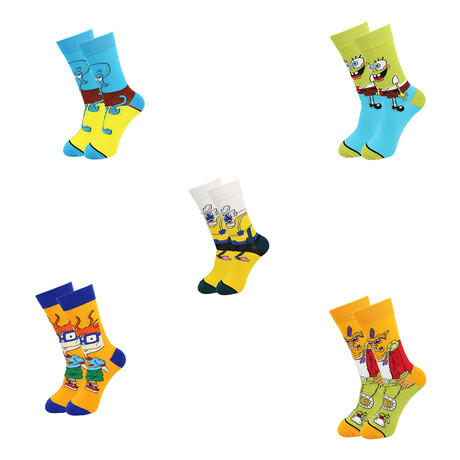 90's Cartoon Socks V2 - 5 Pack