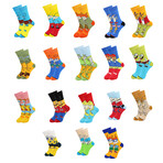 90's Cartoon Socks - 18 Pack