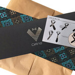 Silk Neck Tie // Turquoise + Brown Floral