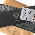 Silk Neck Tie // Black + Silver Floral