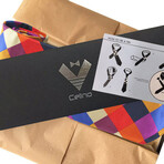 Silk Neck Tie // Colorful Check