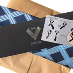 Silk Neck Tie // Blue Check