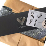 Silk Neck Tie // Black Paisley