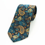 Silk Neck Tie // Multicolor Paisley