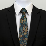 Silk Neck Tie // Multicolor Paisley
