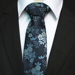 Silk Neck Tie // Blue Floral