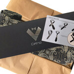 Silk Neck Tie // Brown + Gold Paisley