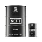 Neft Vodka Black Barrel Oil Can 750 ml + 100 ml // Set of 2