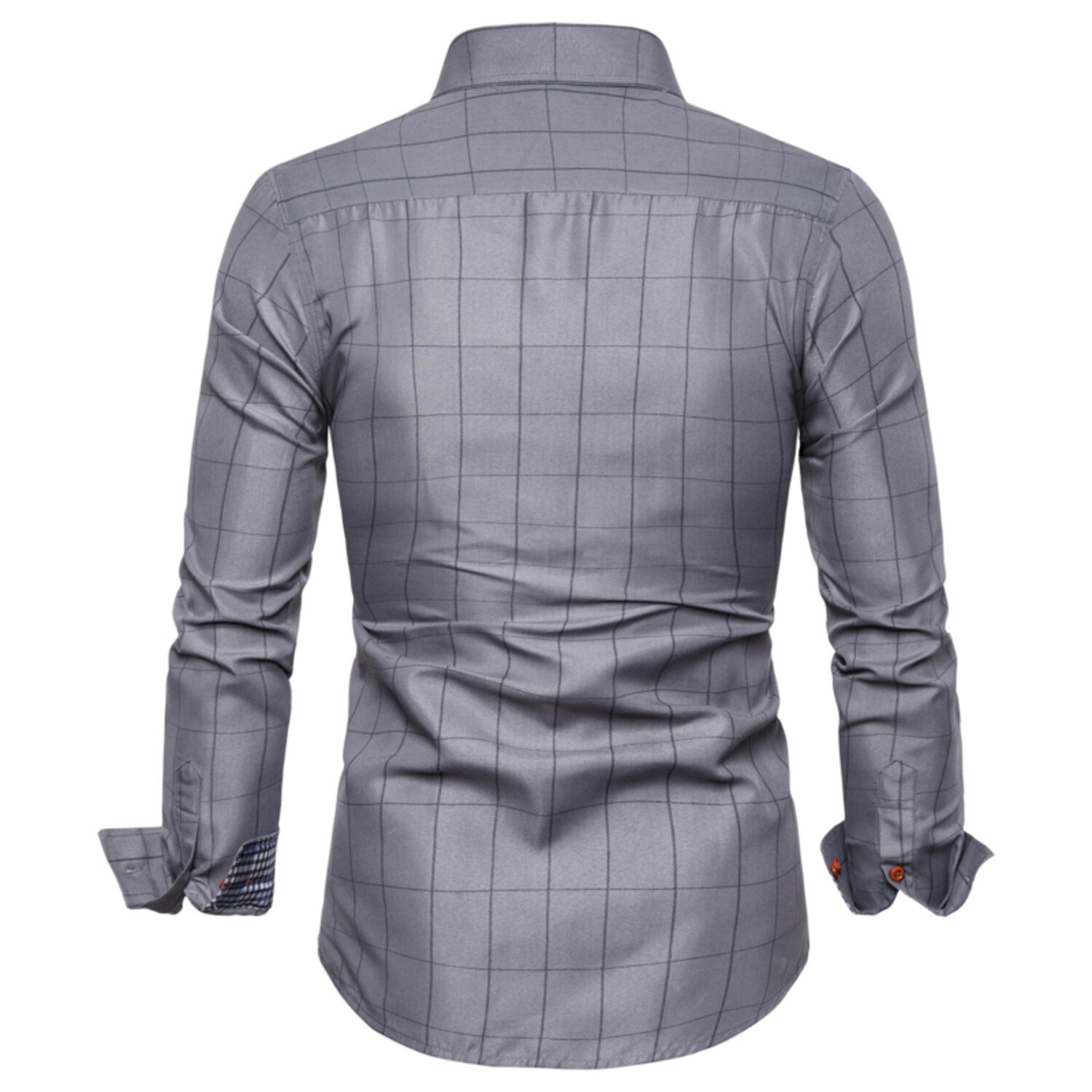 Grid Long Sleeve Button Down Shirt // Gray (XS) - Vico Moretti Button ...