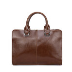 Uptown Leather Briefcase // Coffee