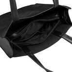 Sade Leather Tote Bag // Black