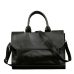 Lamier Leather Laptop Bag // Black