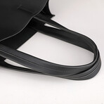 Sade Leather Tote Bag // Black