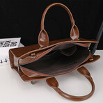 Uptown Leather Briefcase // Coffee