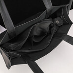 Sade Leather Tote Bag // Black